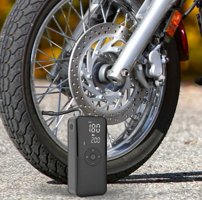 Wireless Tire Inflator – Portable Digital Air Pump for Car, Bike & Sports Equipment