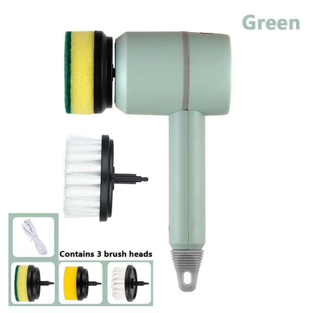 Electric Scrubber Brush Set – Cordless Multifunctional Home Cleaning Tool