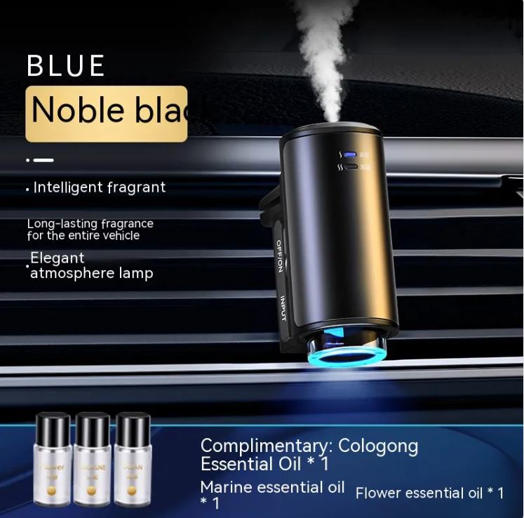 Smart Car Aroma Diffuser – Luxury Air Freshener Clip with Essential Oils Included