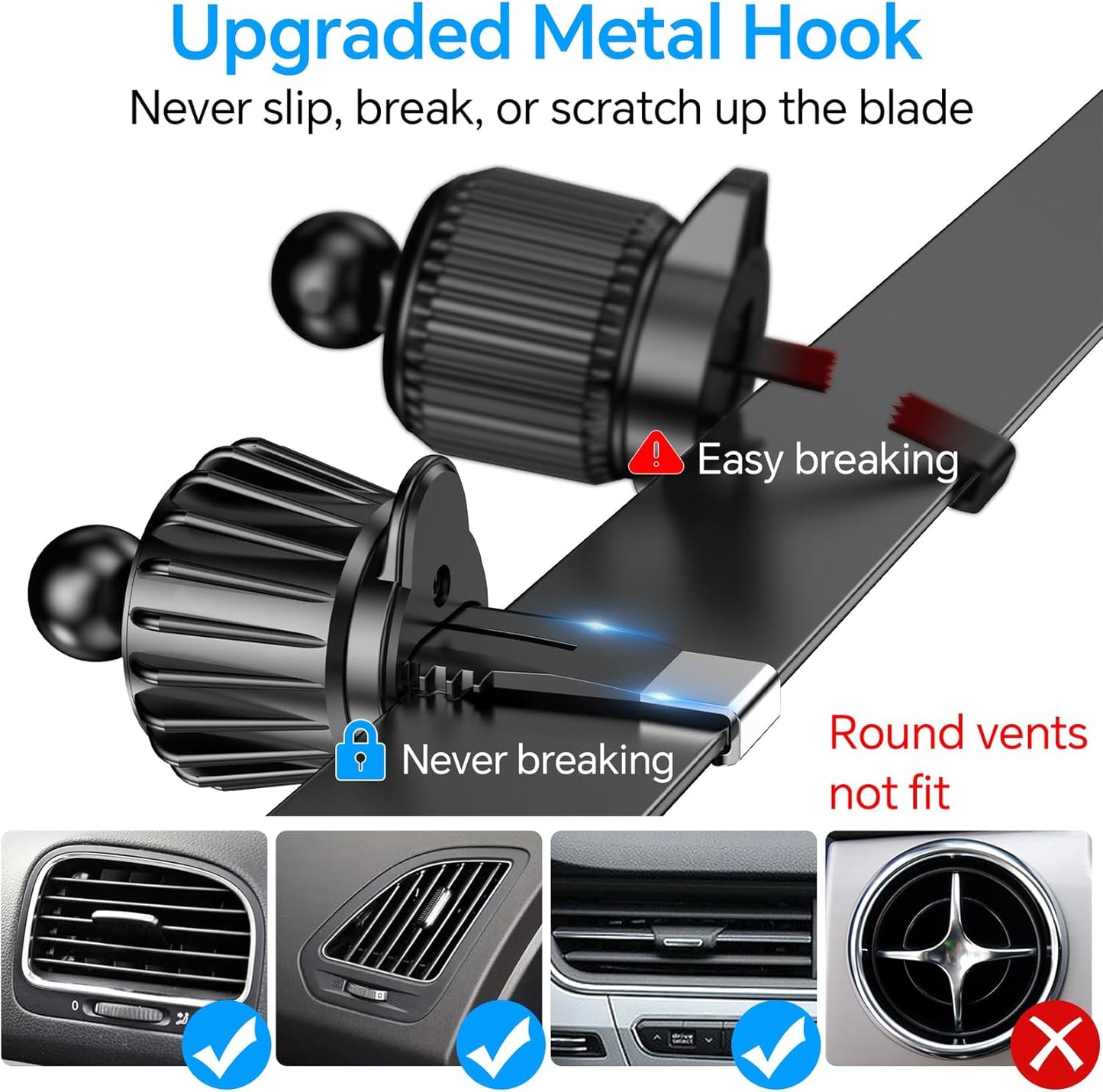 For Magsafe Car Mount【Strong Magnets】Magnetic Phone Holder for Car Phone Holder Mount Dash Mounted Holders Phone Holders for Your Car Accessories for Women Men for Iphone 17 Pro Max 16 15 14