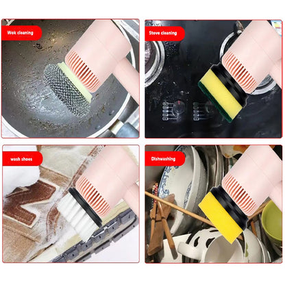 Electric Scrubber Brush Set – Cordless Multifunctional Home Cleaning Tool