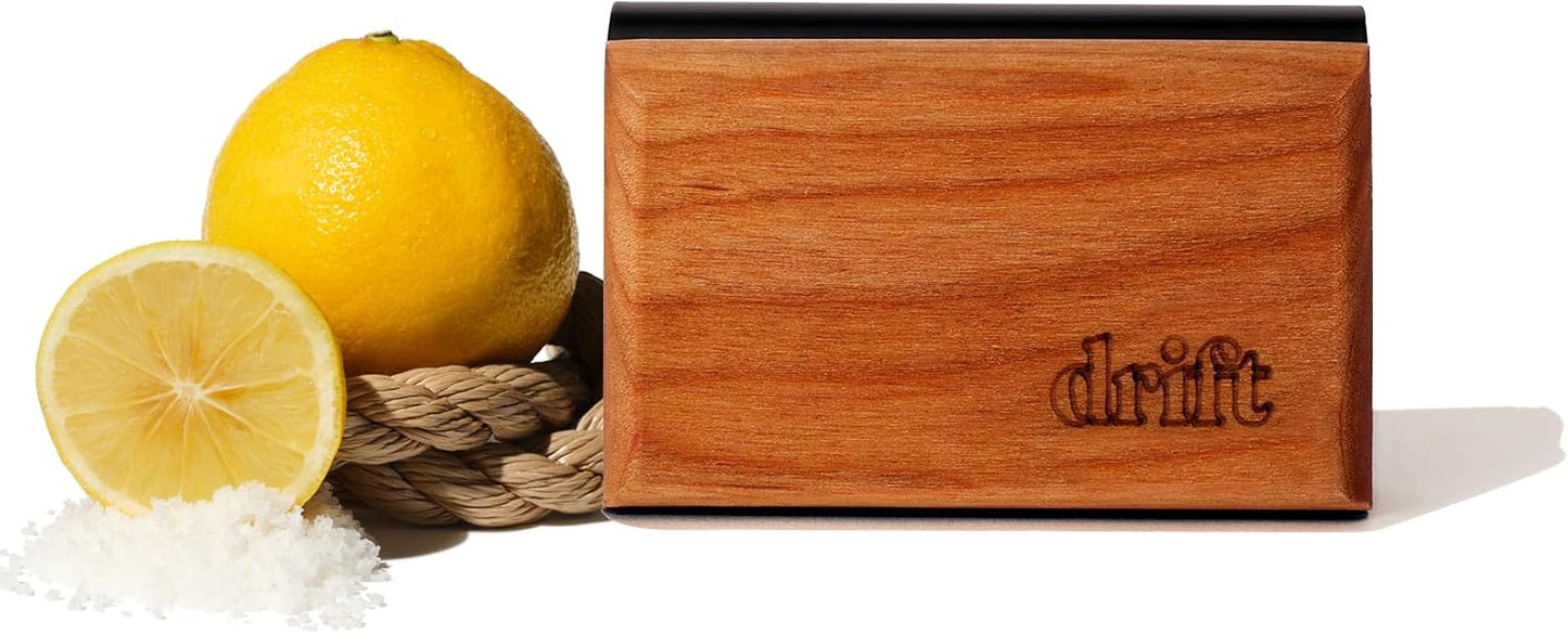 Drift Car Air Freshener - The Original Wood Air Freshener - Car Odor Eliminator - Long Lasting Scent - Auto Accessories - Metal Clip - Essential Oils - Clean Ingredients - Teak Scent Starter Kit