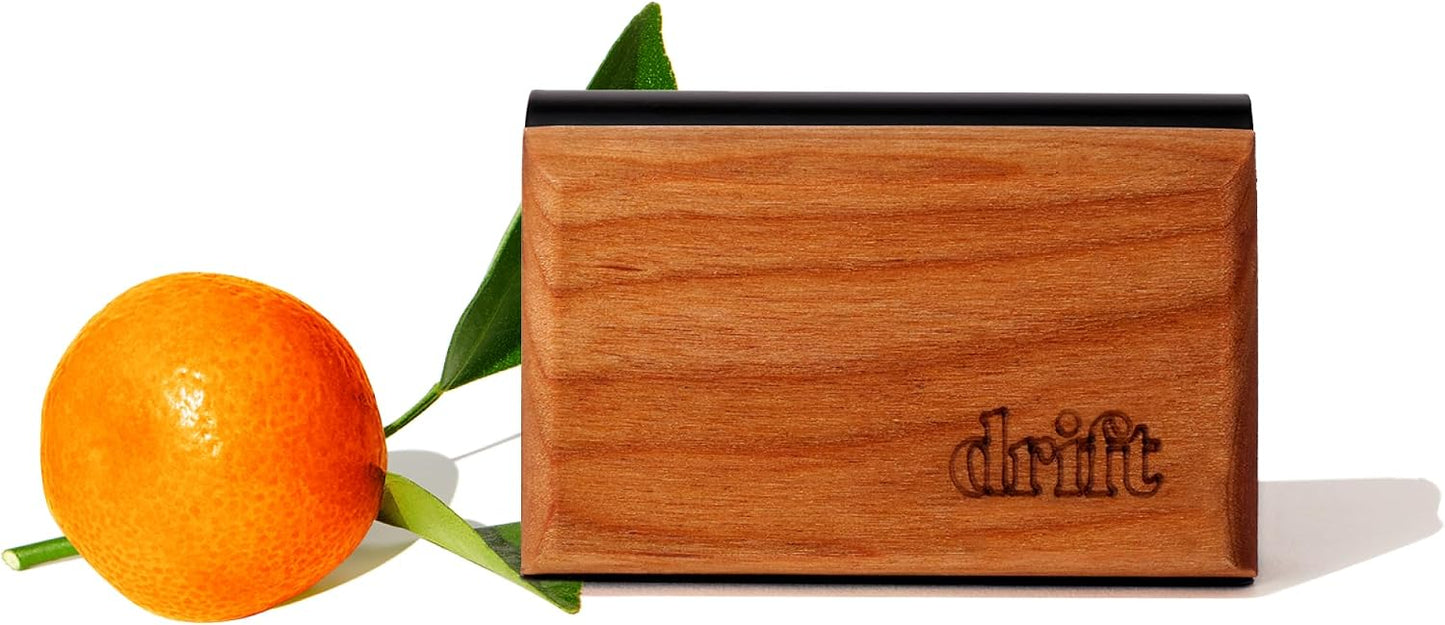 Drift Car Air Freshener - The Original Wood Air Freshener - Car Odor Eliminator - Long Lasting Scent - Auto Accessories - Metal Clip - Essential Oils - Clean Ingredients - Teak Scent Starter Kit