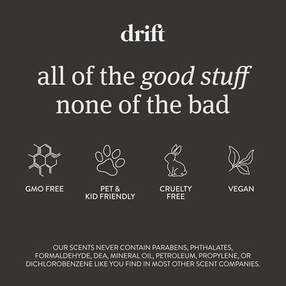 Drift Car Air Freshener - The Original Wood Air Freshener - Car Odor Eliminator - Long Lasting Scent - Auto Accessories - Metal Clip - Essential Oils - Clean Ingredients - Teak Scent Starter Kit