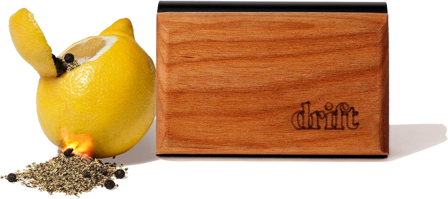 Drift Car Air Freshener - The Original Wood Air Freshener - Car Odor Eliminator - Long Lasting Scent - Auto Accessories - Metal Clip - Essential Oils - Clean Ingredients - Teak Scent Starter Kit