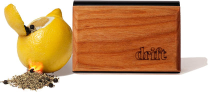 Drift Car Air Freshener - The Original Wood Air Freshener - Car Odor Eliminator - Long Lasting Scent - Auto Accessories - Metal Clip - Essential Oils - Clean Ingredients - Teak Scent Starter Kit