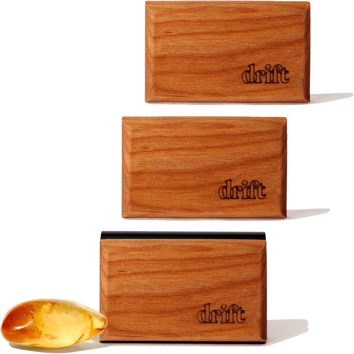 Drift Car Air Freshener - The Original Wood Air Freshener - Car Odor Eliminator - Long Lasting Scent - Auto Accessories - Metal Clip - Essential Oils - Clean Ingredients - Teak Scent Starter Kit