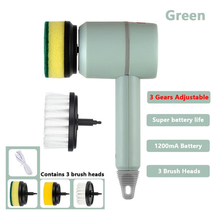 Electric Scrubber Brush Set – Cordless Multifunctional Home Cleaning Tool
