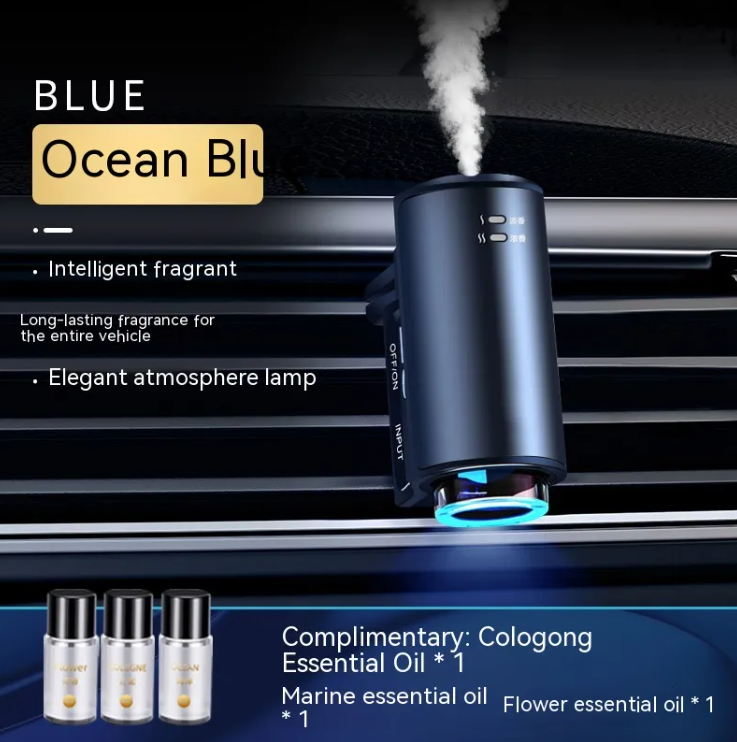 Smart Car Aroma Diffuser – Luxury Air Freshener Clip with Essential Oils Included