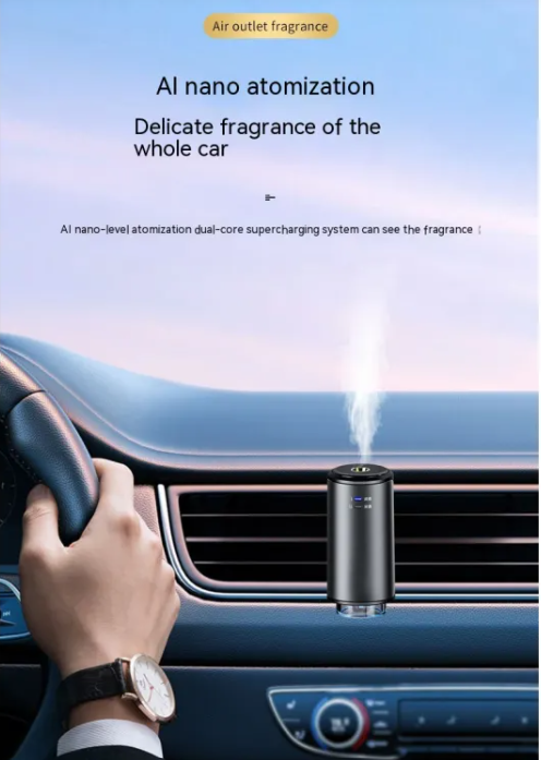 Smart Car Aroma Diffuser – Luxury Air Freshener Clip with Essential Oils Included